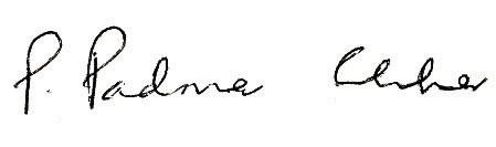 Dr Padma Rekha Jirge signature